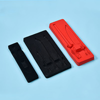 Kotak Hadiah Kosmetik Desain Khusus Tekstur Flocking Tebal Lapisan Dalam Pelindung Blister Inner Tray