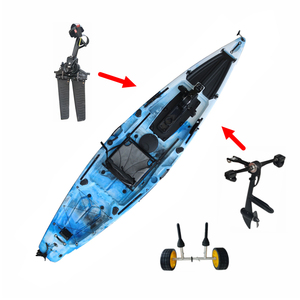Kayak de pêche à pédales Viking 12 pieds, monoplace, avec moteur électrique, kayak de tourisme sit-on-top, matériau PE, coque en HDPE, à vendre - Product Image 5