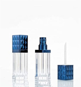 Wands sıvı dudak parlatıcısı tüpleri ile 5ML/6MLSquare gül altın lüks ruj tüpü gemi hazır - Product Image 3