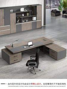 Escritorio de oficina schreibtisch, juego de mesa y silla de jefe ejecutivo, escritorio en forma de L, muebles de oficina comercial, escritorio, escritorio de oficina - Product Image 3