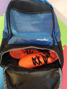 Muestra gratuita de mochila de fútbol juvenil - Mochila y bolsas de fútbol para baloncesto, voleibol y fútbol americano |   Incluye Tacos Separados - Product Image 5