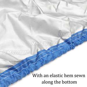 Funda para Bote de Alta Resistencia 210D de 11 a 22 pies, Remolcable, para Bote de Casco en V, Lancha Rápida, Pesca, Esquí Acuático, Protección Impermeable, Antipolvo y Anti-UV - Product Image 4