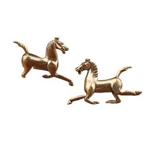 Ornement en laiton : Cheval galopant marchant sur une hirondelle volante, Décoration animale du zodiaque pour la maison - Product Image 5