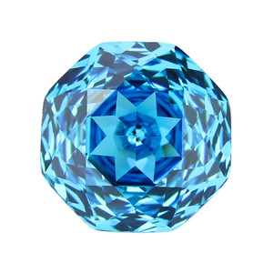Pierres CZ de haute qualité de 6*6 mm à 12*12 mm, pierres synthétiques bleu ciel, qualité 5A, zircone cubique de forme octogonale rose millénaire - Product Image 3