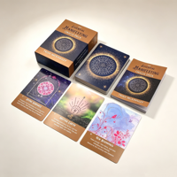 Neue Stile Umweltfreundliche Langlebige Maßgefertigte Orakelkarten-Drucke Individuell Bedruckte Tarotkarten-Set mit Anleitungsbuch
