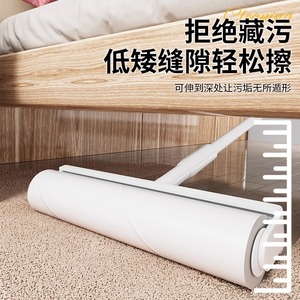 Lint <b>Roller</b> With Long Handle Large Size Strong Adhesive For Carpet <b>Floor</b> Bed Hair Dust Removal - Product Image 3