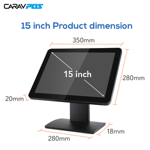 15 inch màn hình cảm ứng di động màn hình kim loại trường hợp mở khung Tablet <span class=keywords><strong>PC</strong></span> <span class=keywords><strong>Monitor</strong></span> POS Hệ thống phần cứng cho siêu thị nhà hàng - Product Image 2