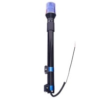 Longue barre télescopique électrique avec feu arrière LED pour motos et vélos, lumière d'avertissement de patrouille clignotante pour le trafic
