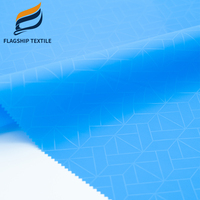 Tissu en nylon 40D sans PFC avec revêtement DWR et embossage PU pour sacs à dos d'extérieur et vestes imperméables