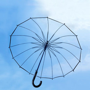 <span class=keywords><strong>Parapluie</strong></span> <span class=keywords><strong>transparent</strong></span> de haute qualité, petit, frais, renforcé, résistant au <span class=keywords><strong>vent</strong></span>, en tissu PVC épaissi, 16 baleines - Product Image 5