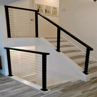 Rampe d'escalier de bonne qualité, rampe en tuyau de cuivre, rampe de balcon amovible