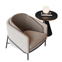 Fauteuil individuel moderne de luxe en tissu, chaise de loisirs avec revêtement en tissu pour salon, chambre à coucher, bureau à domicile