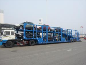 Semi-remorque de transport de voitures en acier AOTONG 8/10 avec capacité de charge de 40T, train de roulement à double vitesse et suspension à ressorts à lames, à vendre - Product Image 6