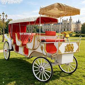 Venta Directa de Fábrica, Carruaje de Caballos Eléctrico Azul Real de Lujo para Bodas, con Cuatro Ruedas, para Paseos Turísticos - Product Image 1
