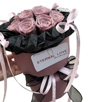 Bouquet de fleurs préservées fait main, style ballet, roses éternelles pour demoiselles d'honneur et remise de diplôme, vente en gros de fleurs en ligne