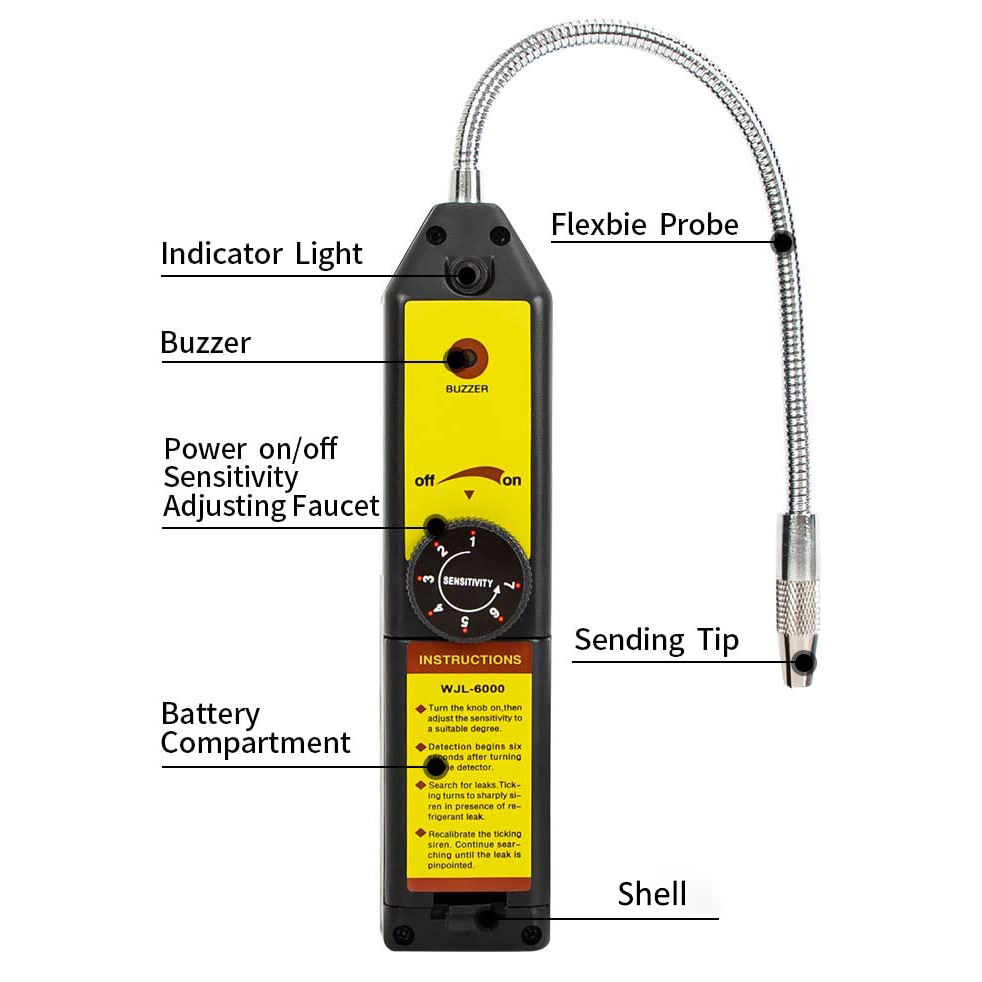 Refrigerant HVAC Leak Detector - Halogen Gas Sniffer