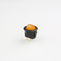 Ventes directes 250VAC T55 on Off 3 broches Led interrupteur à bascule rond interrupteur à bascule avec lumière LED
