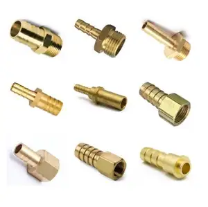 OEM Hexagon Master Plumber Hose Barb Fitting Male Adapter 3/8 inch x 1/4 inch Brass Barb x MIP Adapter