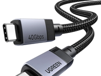 Cable de Datos Tipo-C de Doble Extremo con Funcionalidad Completa, Carga Rápida PD240W, Compatible con Thunderbolt 4/3, Monitor 8K, PVC