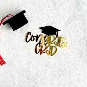 أكسطوح تزيين كعكة الأكريليك من طراز Grad لموسم التخرج - Product Image 4
