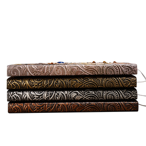 Bìa Cứng Tạp Chí A5 Phenex Da Cứng Bìa Bạc Máy Tính Xách Tay, Cổ Điển Sáng Tạo 3D Dập Nổi Da Máy Tính Xách Tay - Product Image 4