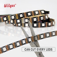 Éclairage d'hôtel 12V Sk6812 Smd 5050 Rgbic Adressable Smart Outdoor Waterproof Led Strip Light