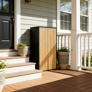 कोडेड लॉक एंटी-चोरी मेलबॉक्स के साथ स्टील पार्सल डिलीवरी बॉक्स के बाहर - Product Image 5