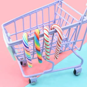 Cuentas de Resina Mágicas en Forma de Bastón, Color Arcoíris, 46*18mm, Venta al Por Mayor, Cuatro Opciones de Color, para Manualidades - Product Image 5