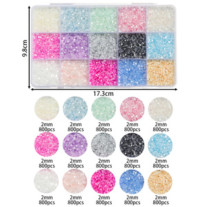 Glass Seed <b>Bead</b> Set 24 Cell 2mm DIY Jewelry Making Kit For Necklaces <b>Bracelets</b> Phone <b>Charms</b> Accessories - Product Image 5