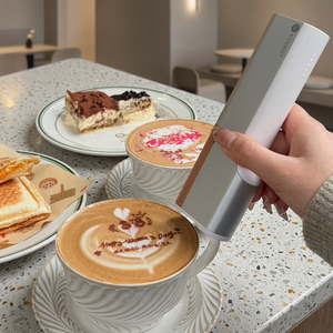 เครื่องพิมพ์กาแฟอัตโนมัติ EVEBOT แบบพกพา เครื่องพิมพ์ขนมหวานแบบปากกา สำหรับร้านกาแฟ เครื่องพิมพ์อิงค์เจ็ท ดีไซน์ใหม่ - Product Image 4