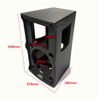 Caisse de haut-parleur passive V12 de 12 pouces, 8 ohms, vide, en contreplaqué simple couche MDF, avec haut-parleur néodyme 370385630mm, professionnelle