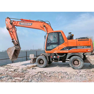 Excavatrice sur pneus d'occasion Doosan DH210W-7, équipement de construction routière chinois, 21 tonnes, DH210, Doosan 210 150 à vendre - Product Image 1