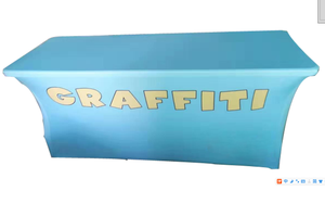 Spandex Werbe messe Ausstellung Empfang Veranstaltung Werbung benutzer definierte Logo 6ft 183*75cm Stretch Tischdecke - Product Image 2