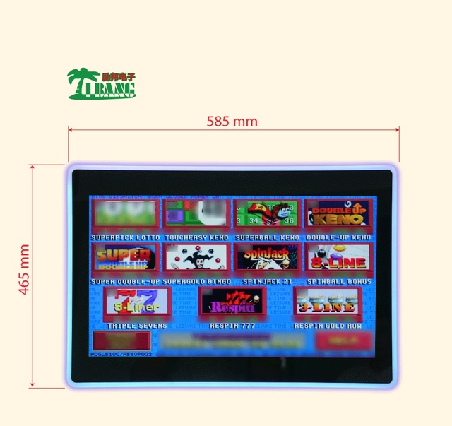 New 21.5-Inch FHD Open Frame/VESA Pcap Touch Gaming Monitor 3M/ELO Serial Optional LED Halo Display Skill Game Cabinets Monitor
