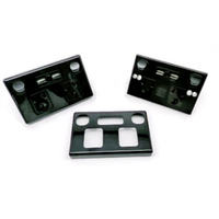 Prise de courant double USB GPO noire 250V 10A en matériau PC, fabriquée en usine OEM/ODM, design de marque propre, conforme aux normes australiennes SAA