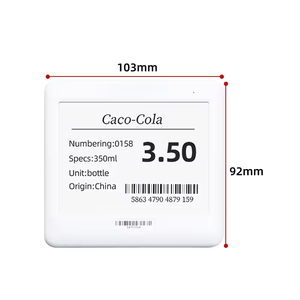 Etiquetas de precios digitales inalámbricas de etiqueta electrónica ABS de 4,2 pulgadas para tienda minorista y supermercado, pantalla <span class=keywords><strong>Elink</strong></span> para supermercado - Product Image 2