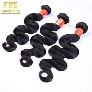 FBS Echthaar verlängerung, unverarbeitetes, auf Nagel haut ausgerichtetes Haar von Indian, Raw Virgin Loose Wave Haar bündel für Frauen