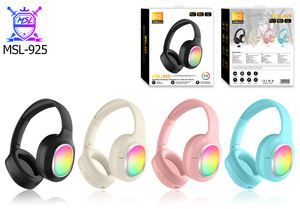 Vente en gros 2025 best-seller mode enfants personnalisé grand casque stéréo RGB lumière LED oreille ouverte indicateur de batterie pas cher <span class=keywords><strong>compagnie</strong></span> aérienne - Product Image 2