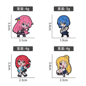 Broches en alliage de peinture cloisonnée 4 couleurs de haute qualité Anime <span class=keywords><strong>BOCCHI</strong></span> <span class=keywords><strong>THE</strong></span> <span class=keywords><strong>ROCK</strong></span> Gotoh Hitori - Product Image 6