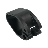 Pince de fixation en aluminium anodisé noir usinée sur mesure par CNC, fraisage 5 axes, perçage par électroérosion, tolérance de précision 0,01-0,05 mm