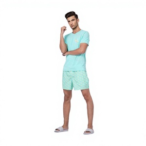 Conjunto de 2 Piezas Personalizado con Logotipo 2024 para Hombre, Ropa Urbana Ecológica de Invierno, 100% Algodón, Sudadera de Cuello Redondo y Pantalones Cortos, Venta al Por Mayor - Product Image 1