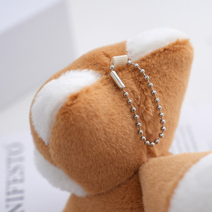 Con Chó Nhỏ búp bê Keychain dễ thương Con Chó Nhỏ búp bê sang trọng Đồ chơi Keychain Keyring Mặt dây chuyền Túi Chìa Khóa Xe chủ cho búp bê máy - Product Image 2