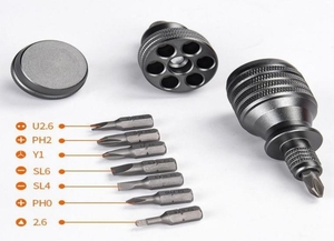 7-in-1 Industrial Grade Magnetic <b>Screwdriver</b> Aluminum Small Steel Cannon Multifunctional <b>Set</b> Steel Drill <b>Bit</b> S - Product Image 3
