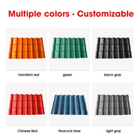 Teja de Techo de PVC de Bambú Corrugado, Moderna, Ecológica e Impermeable, con Garantía de 5 Años, para Techos de Templos al Aire Libre, Precio de Fábrica