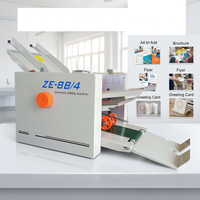 Machine à plier le papier automatique de bureau ZE-8B/4 à haute efficacité, directement de l'usine, pour manuel d'instructions, dépliant, brochure