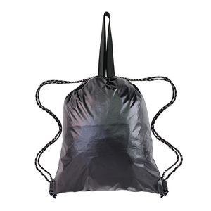 Custom Logo Canvas String Outdoor Sport <b>Backpack</b> Fashionable with Zipper Pocket Wholesales Lightweight <b>Drawstring</b> School Bag - Product Image 4