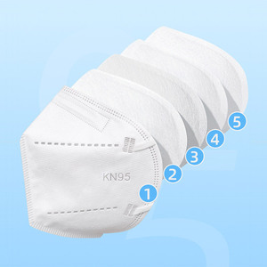 KN95 Einweg-Staub masken Desechables Anti-Staub filter maske P2 für den Bau - Product Image 2