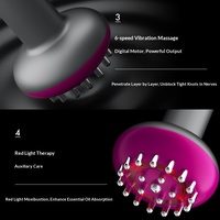 Brosse électrique pour méridiens, appareil de massage micro-courant Gua Sha avec chauffage et vibration pour le massage corporel