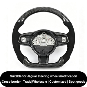 Volant de course en fibre de carbone pour <span class=keywords><strong>Jaguar</strong></span> XF, XE, XJ, FTYPE, FPACE, XEL, XFL et <span class=keywords><strong>EPACE</strong></span> - Product Image 2