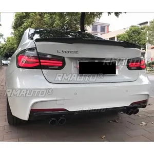 สำหรับ BMW F30 ปี 2012-2019 อุปกรณ์ตกแต่งรถยนต์ BMW F30 ชุดแต่งกันชนหลังลายคาร์บอนไฟเบอร์ สไตล์ MP สปอยเลอร์ ดิฟฟิวเซอร์ บอดี้คิท - Product Image 4